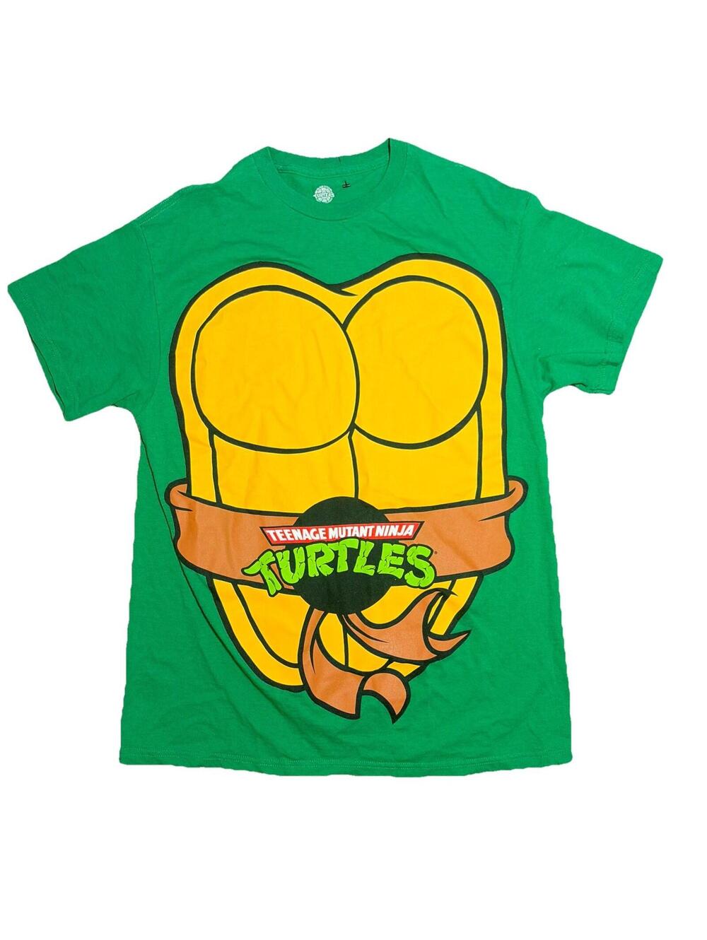 Teenage Mutant Ninja Turtles T-Shirt Adult Medium 2014 Green Yellow Halloween L